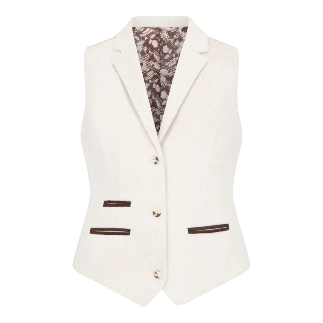WSN15 - Seacaid blazer tweed uachtar ban, meascán olann Éireannach, chic láithreach!