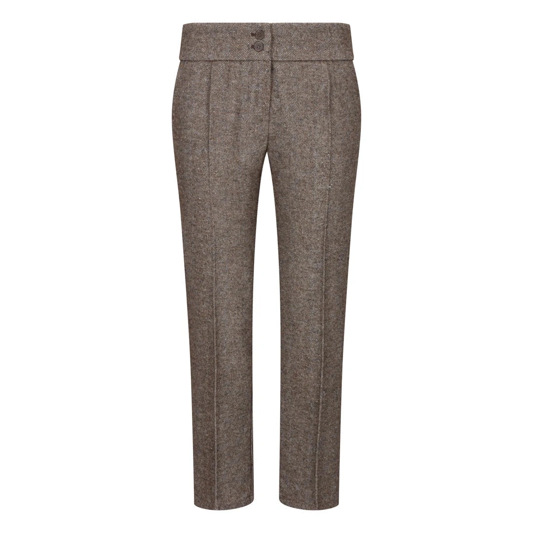 Wsn06 Mná Éadaí 1920í: Blazer Tweed, Waistcoat, agus Trousers. Stíl vintage, cuma chic, agus draíocht gan teorainn.